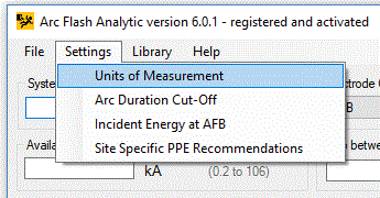 Options Units of Measurement Dialog